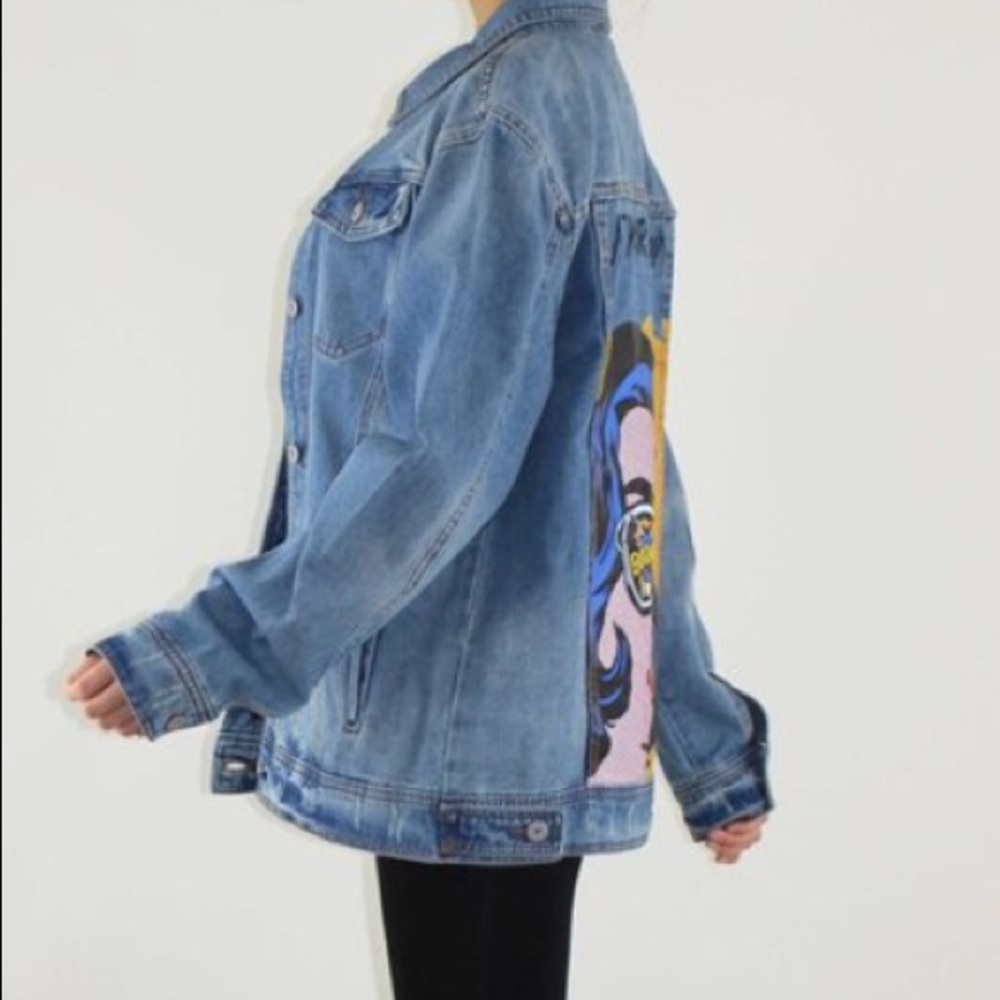 Denim Comic Jacket - Picture 3 of 6